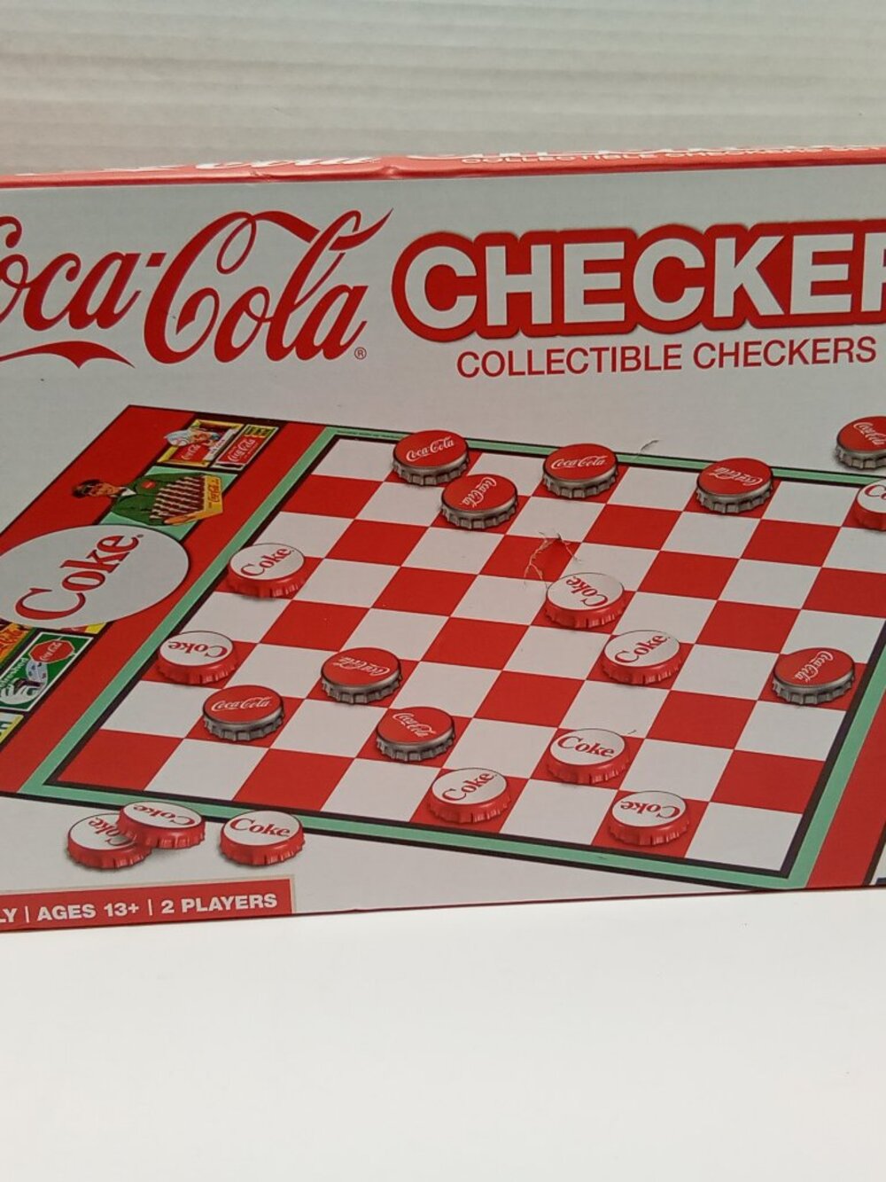 NIB MasterPieces Vintage Coca-Cola Collectible Checkers Set